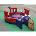 Inflatable Amusement Park , Inflatable Gladiator Joust Arena With Fence Gate